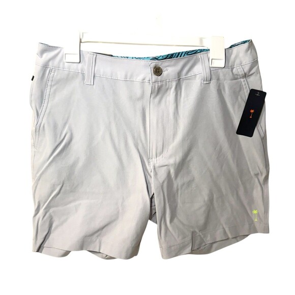 Margaritaville Mens Shorts 32 Waist 7" inseam Grey Dawn UPF 30, Quick Dry - Picture 1 of 5